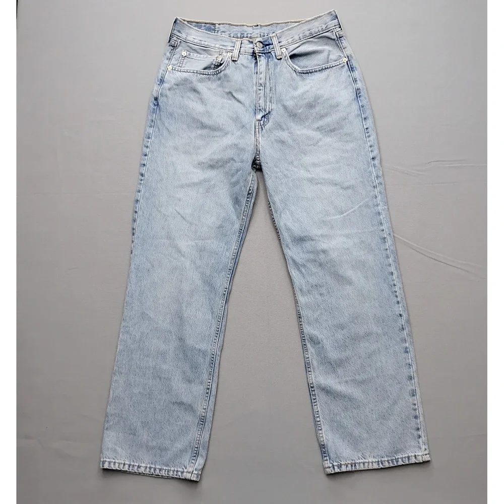 Levis 565 '97 Loose Fit Straight Leg Jeans Light Wash Denim 34x32 Mens